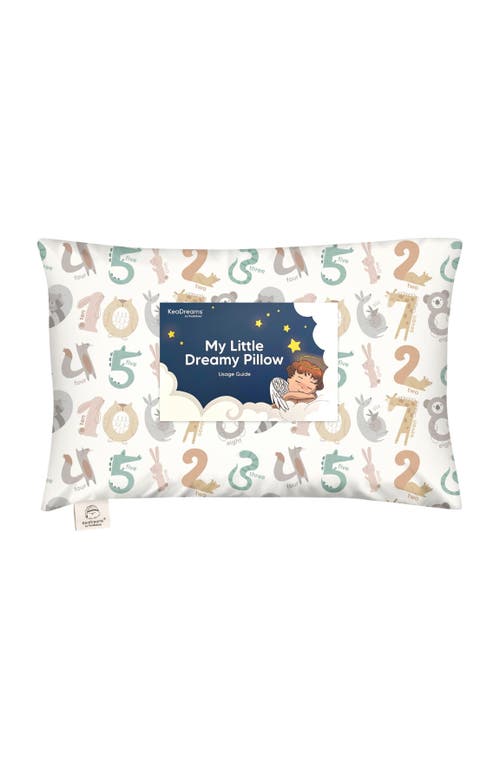 KeaBabies Toddler Pillow with Pillowcase in Wild Count 