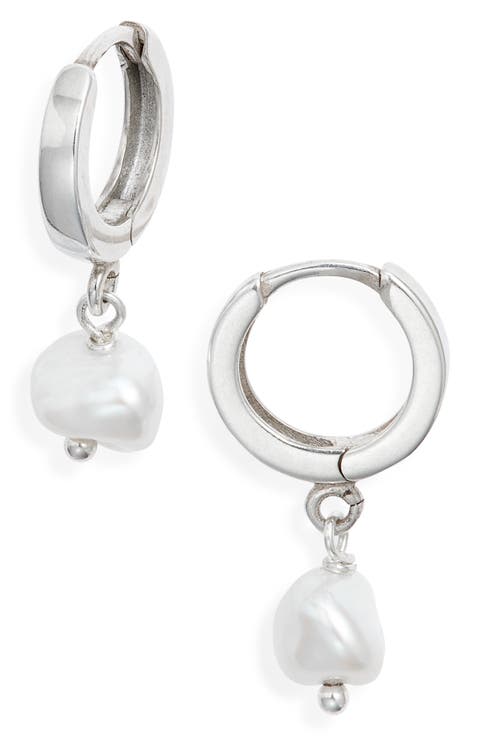 Josefine Freshwater Pearl Hoop Earrings