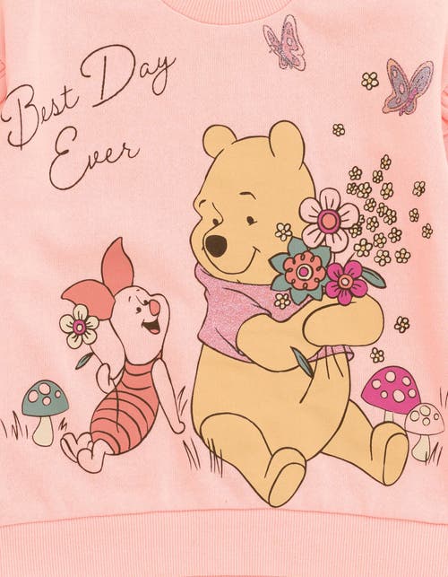 Disney Winnie The Pooh Sweatshirt & Leggings Set In Pink