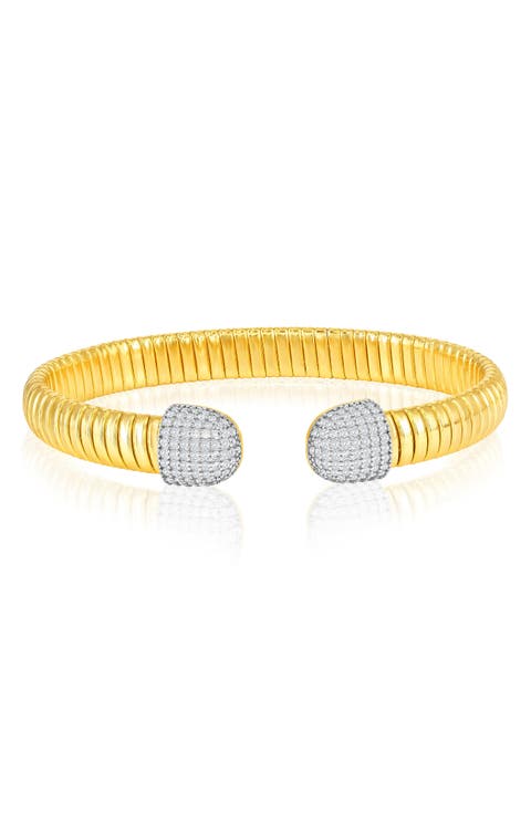 Pavé Cubic Zirconia Bangle Bracelet