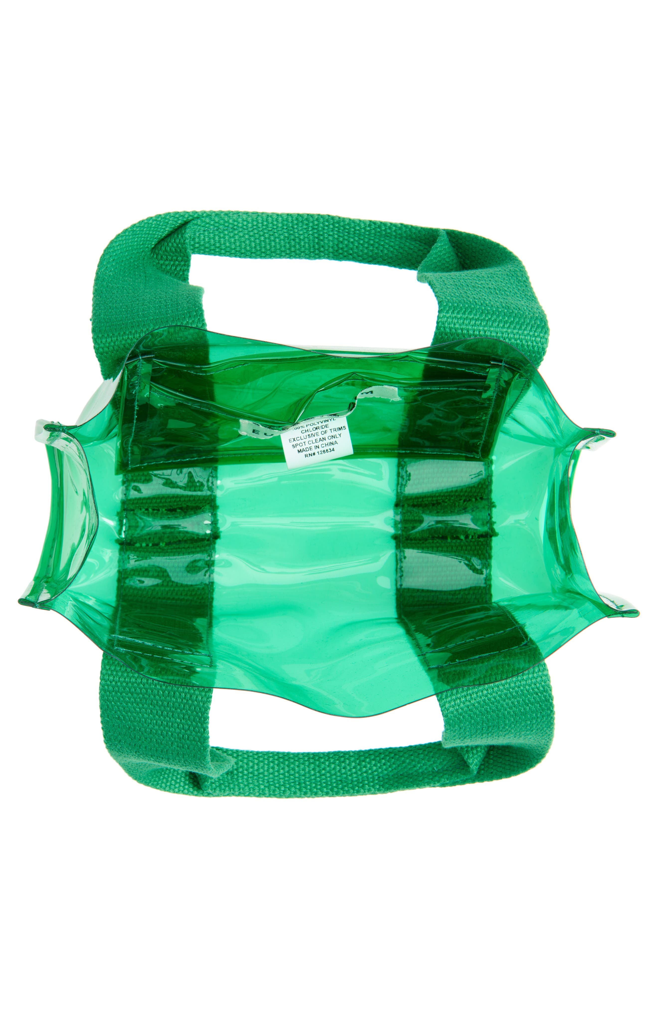 Eugenia Kim Toto Transparent Mini Tote Bag, Alternate, color, Kelly Green