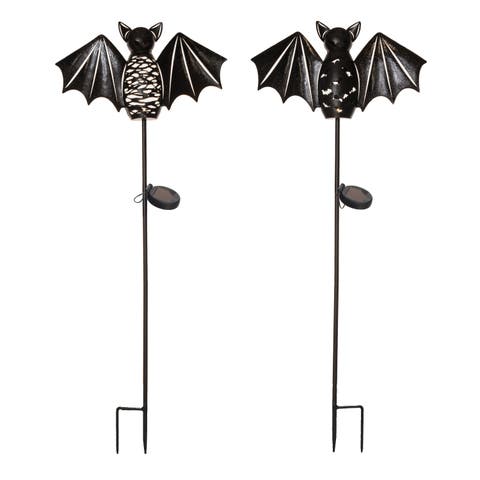 Metal Bat Yard Stake Set of Halloween Decorations Outdoor