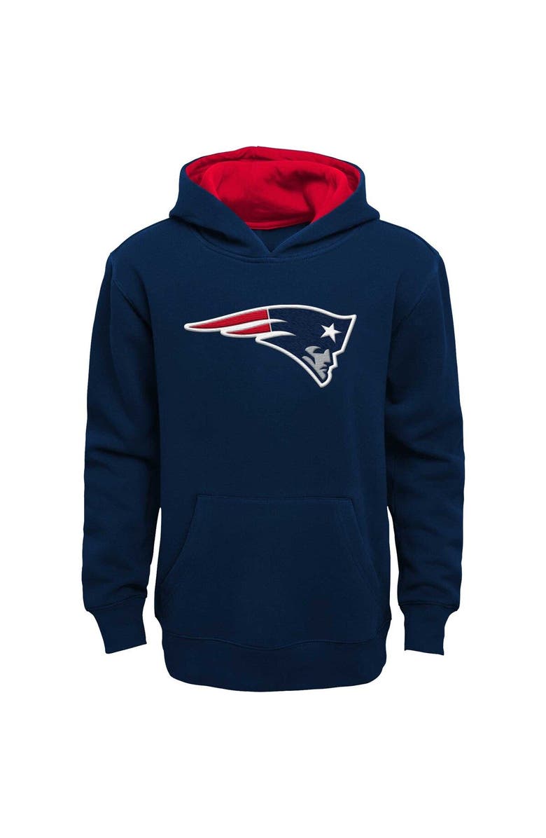 Outerstuff Youth Navy New England Patriots Prime Pullover Hoodie, Main, color, Navy