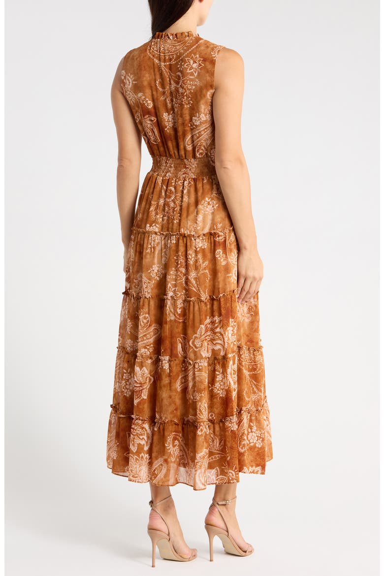 Yoryu Tiered Maxi Dress, Alternate, color, TOBACCO BROWN
