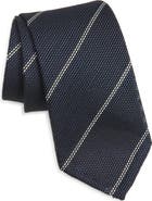 Eton Striped Grenadine Silk Tie