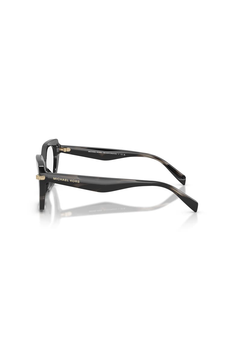 Michael Kors 53mm Irregular optical glasses, Alternate, color, Black