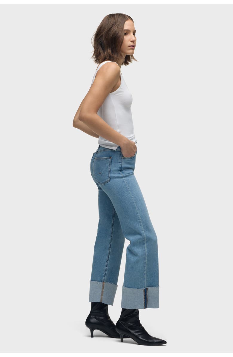 Hudson Jeans Rosie High-Rise Wide Leg Ankle Jean, Alternate, color, Oak