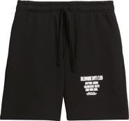 Billionaire Boys Club Satellite Logo Detail Cotton Fleece Drawstring Shorts