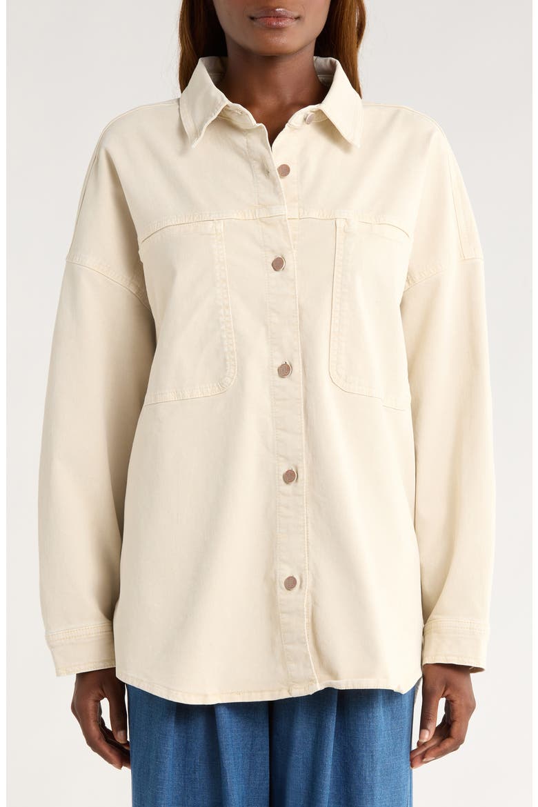 Molly Oversize Shirt Jacket, Alternate, color, STONE