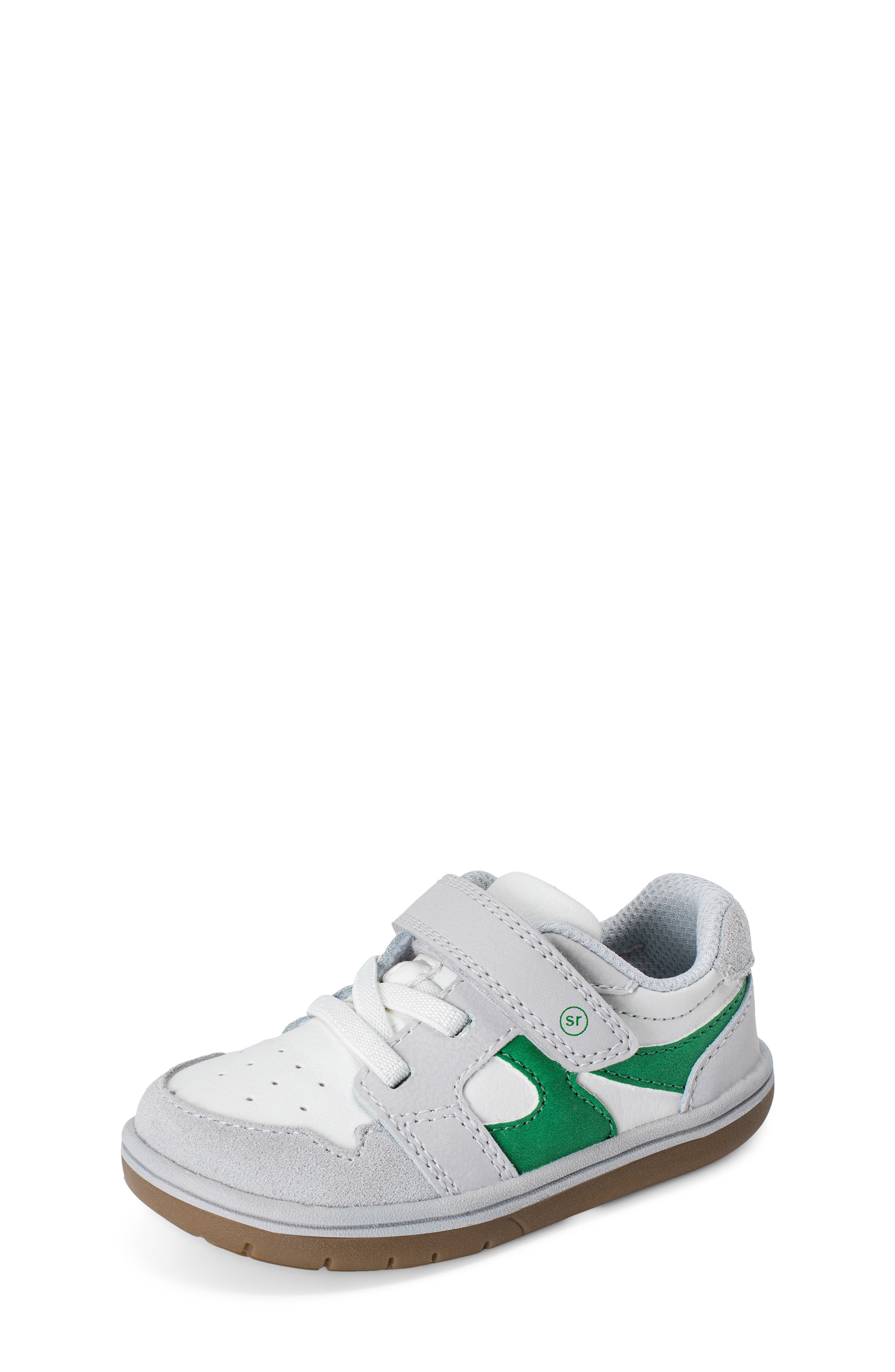 Stride Rite Kids' London SRTech<sup>™</sup> Sneaker, Alternate, color, White/ Green