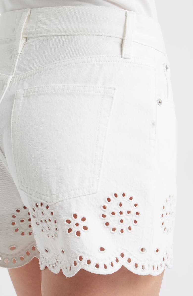 FRAME The Eyelet Denim Shorts, Alternate, color, 
