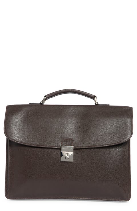 Leather Flap Briefcase