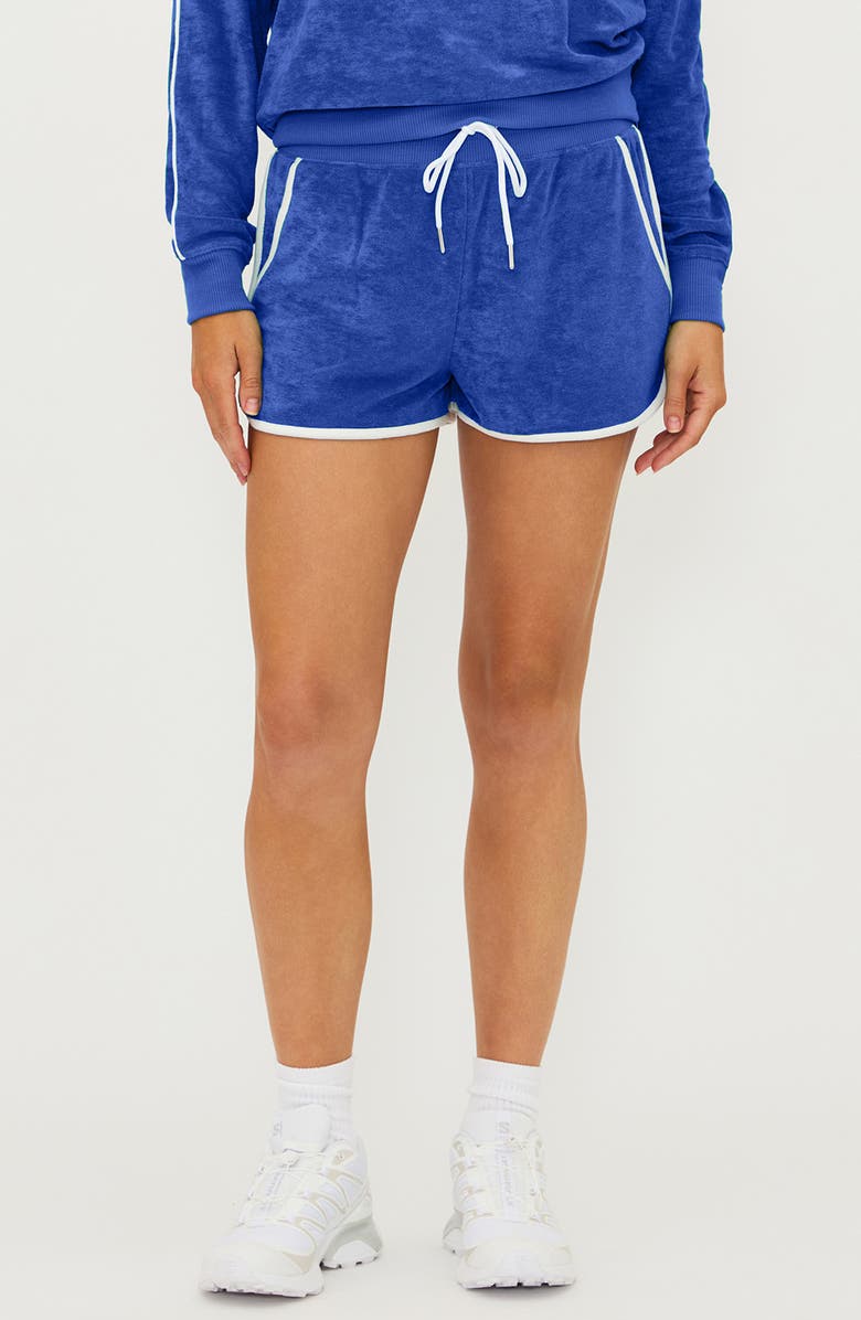 Beach Riot Rynn Velour Shorts, Main, color, 