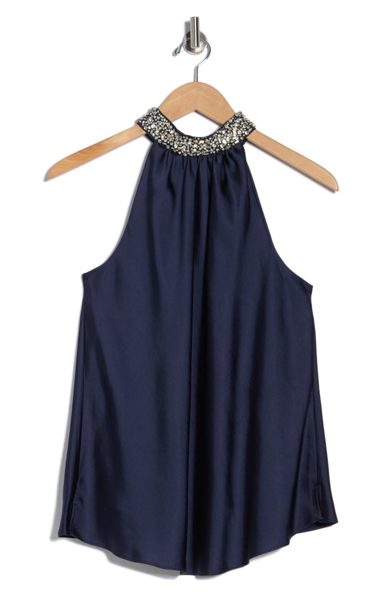 Simkhai Navi Embellished Top, Alternate, color, Midnight