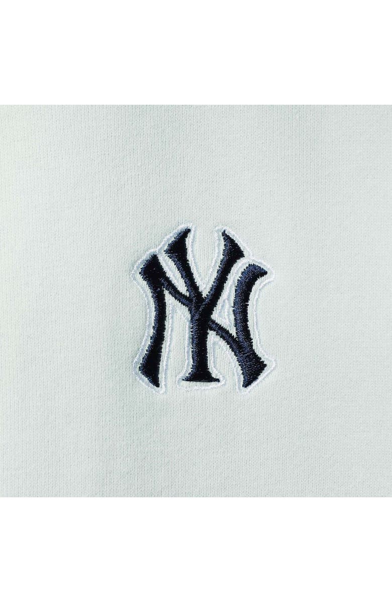 THE WILD COLLECTIVE Women's The Wild Collective Light Blue New York Yankees Two-Hit Quarter-Zip Pullover Top, Alternate, color, Light Blue