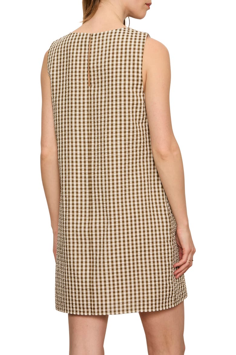 Way to Be Gingham Shift Dress, Alternate, color, TIMBER GREEN/ COLLAGEN GINGHAM