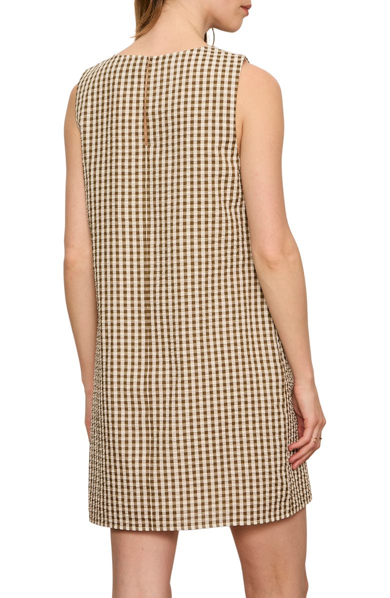 Sanctuary Way to Be Gingham Shift Dress, Alternate, color, Timber Green/ Collagen Gingham