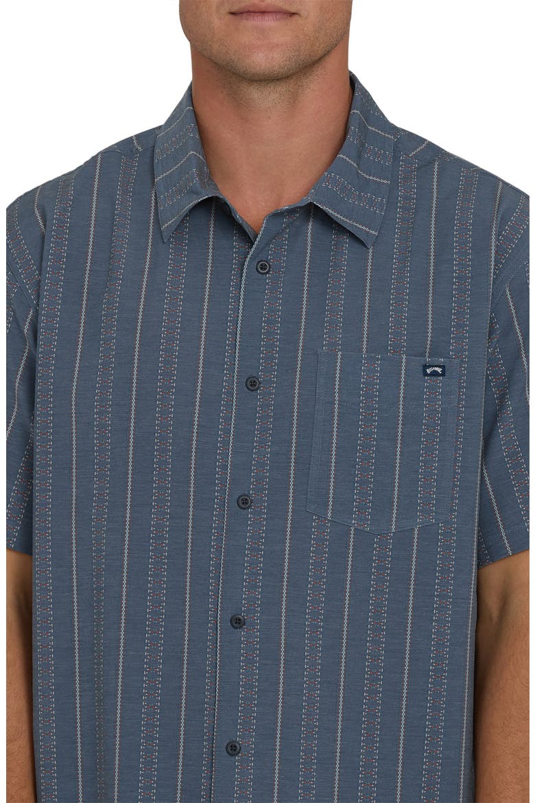 A-Div Surftrek Transit Short Sleeve Button-Up Shirt, Alternate, color, TRUE NAVY