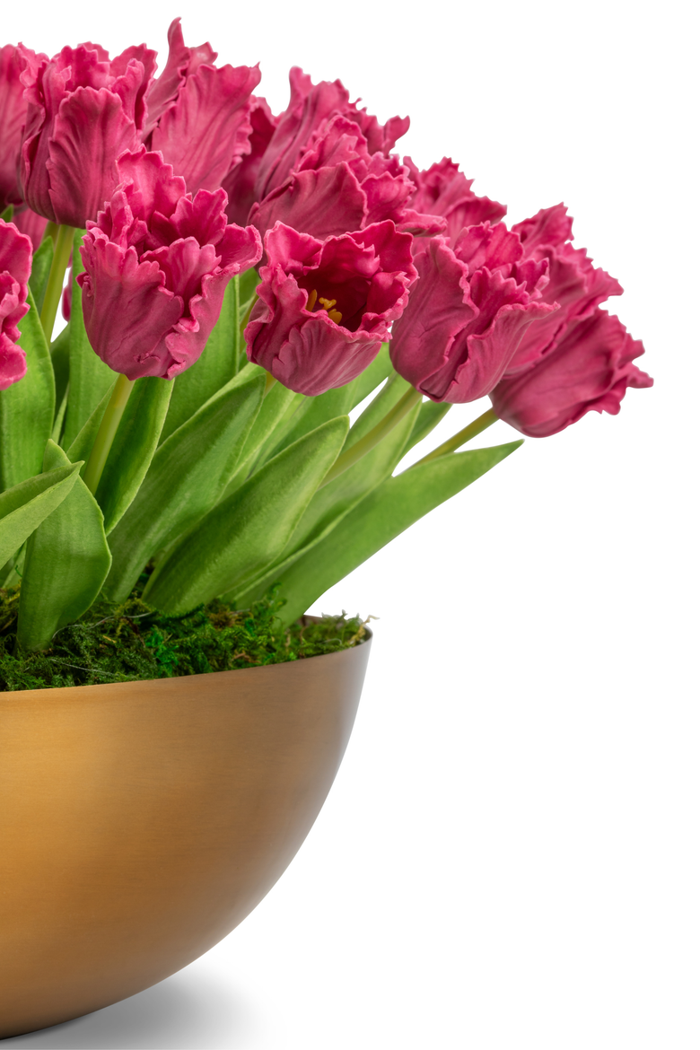 Louisa RealTouch Tulip Arrangement, Alternate, color, Pink