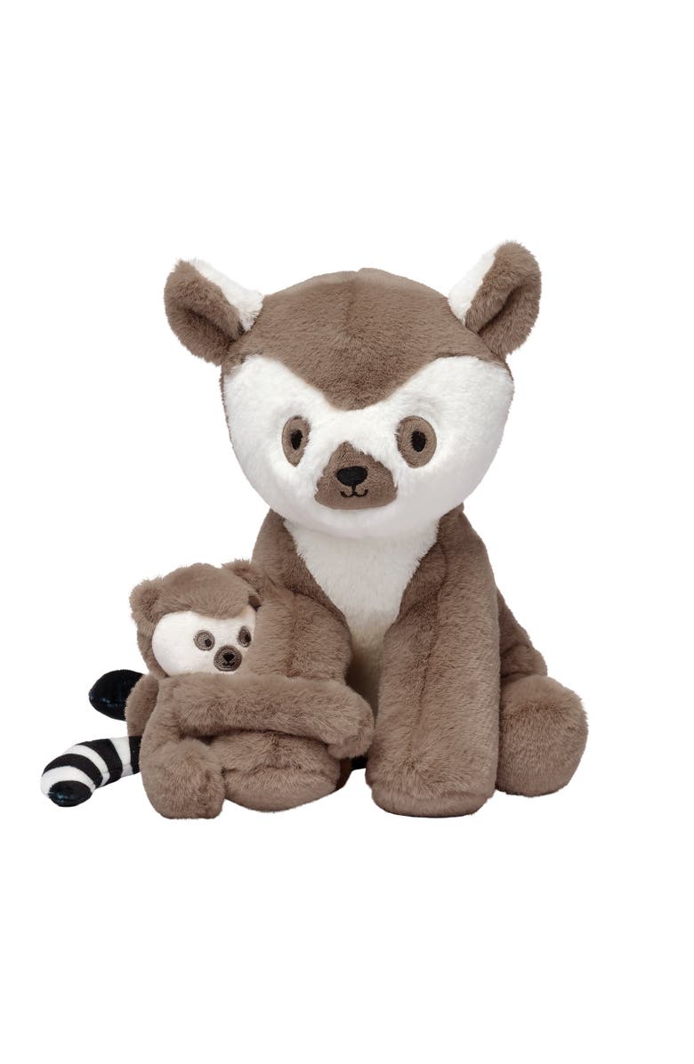 Lambs & Ivy Enchanted Safari Plush Stuffed Animal Lemurs/Monkeys- Koko & Kaylee, Alternate, color, Taupe