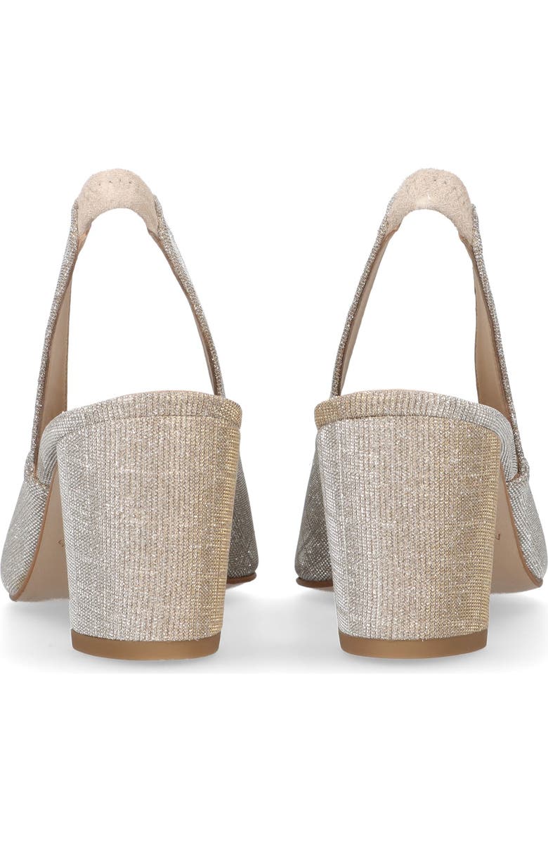 MASCARO Block Heel Glitzy Slingback, Alternate, color, Metallic Gold