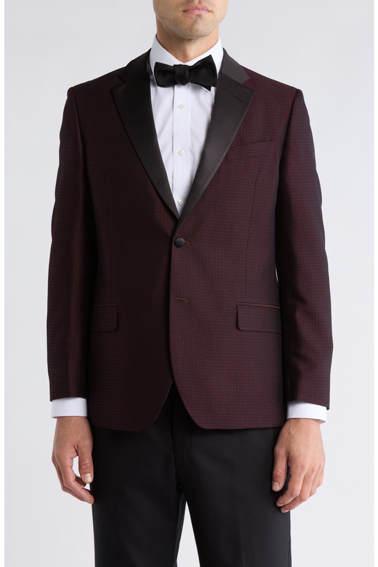 Burgundy Dinner Jacket, Main, color, BURGUNDY