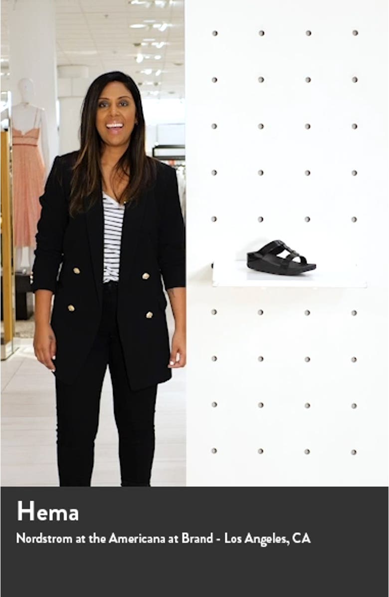 Fino Sparkle Wedge Slide Sandal, sales video thumbnail