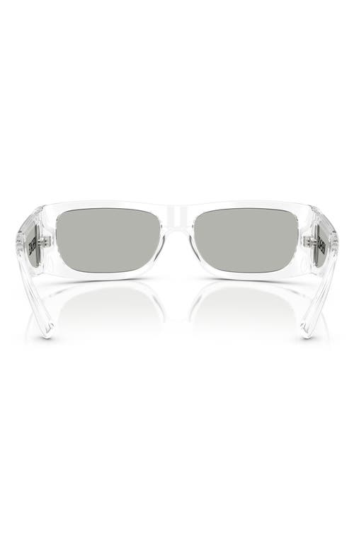 Versace 57mm Pillow Sunglasses In Crystal