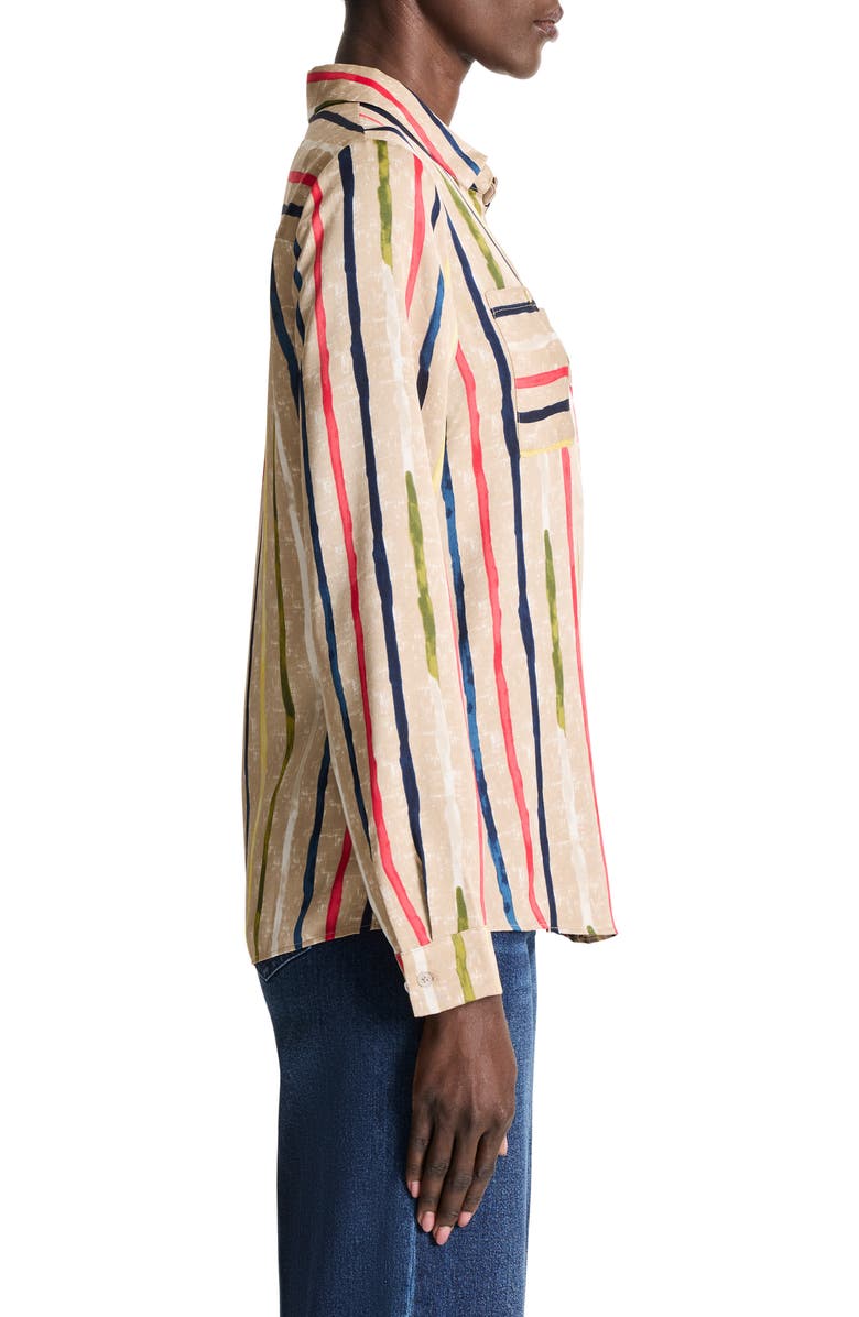 NIC+ZOE Painted Stripe Popover Top, Alternate, color, 