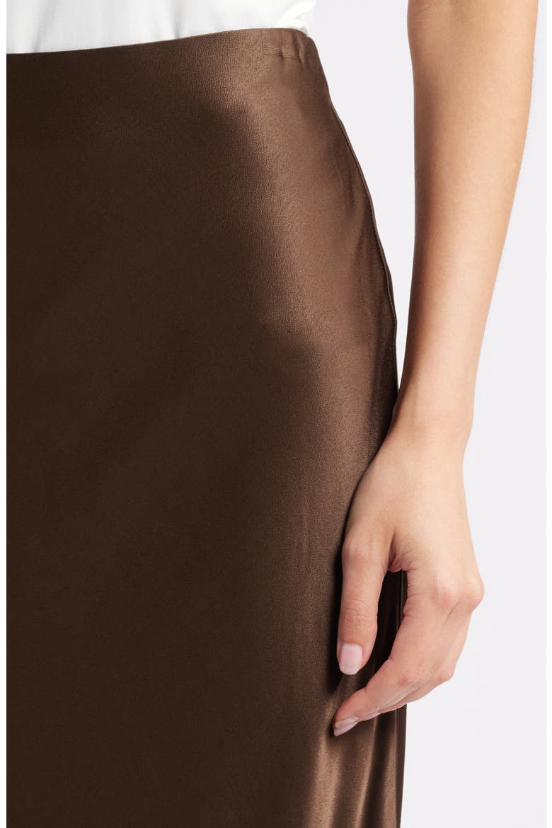 Romina Satin Maxi Skirt, Alternate, color, DARK MOSS