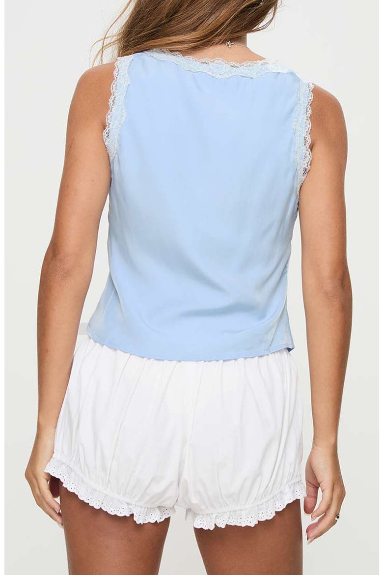 Tinkerie Lace Trim Tank, Alternate, color, BLUE