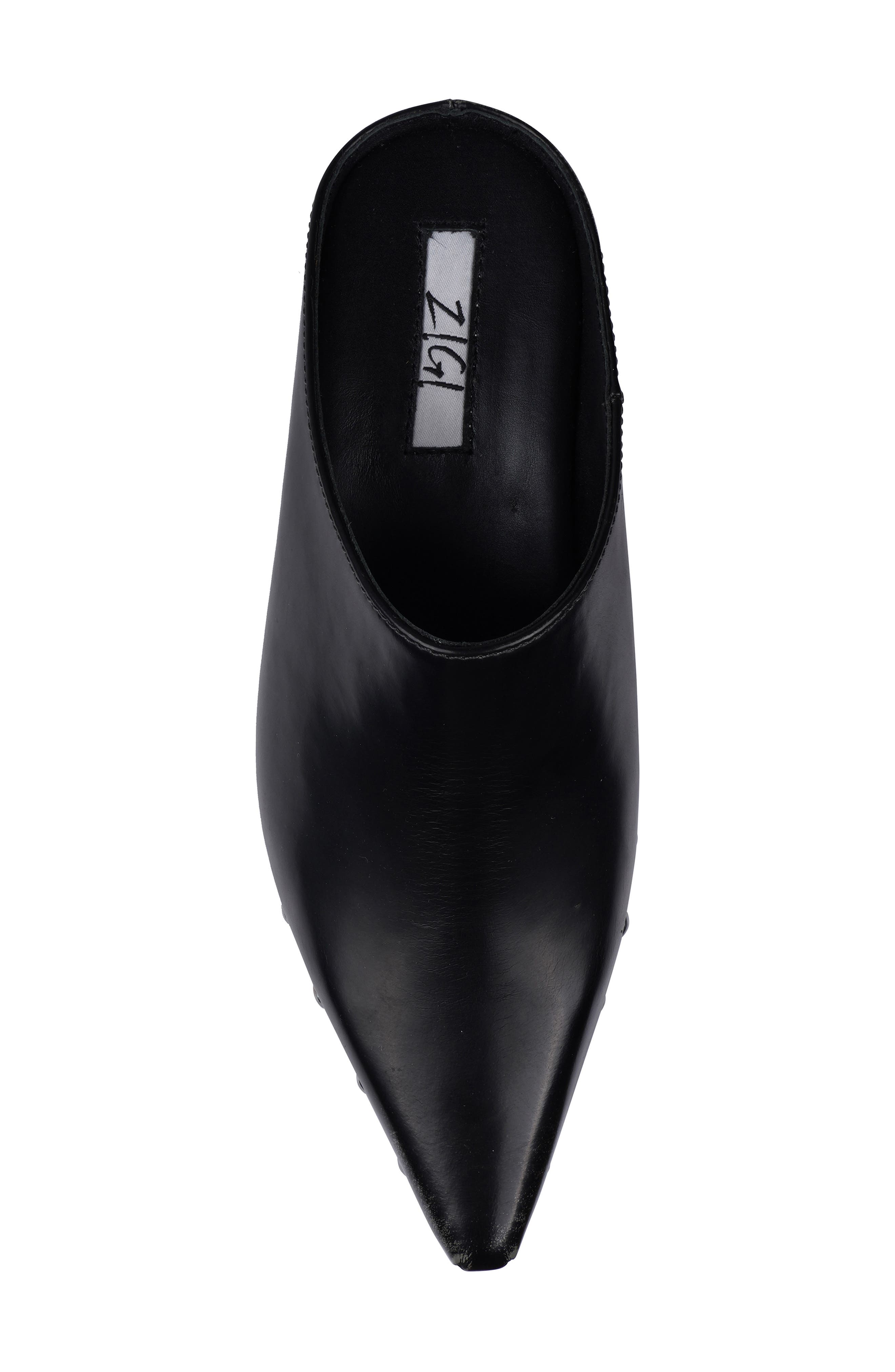 ZIGI Richelie Block Heel Mule, Alternate, color, Black