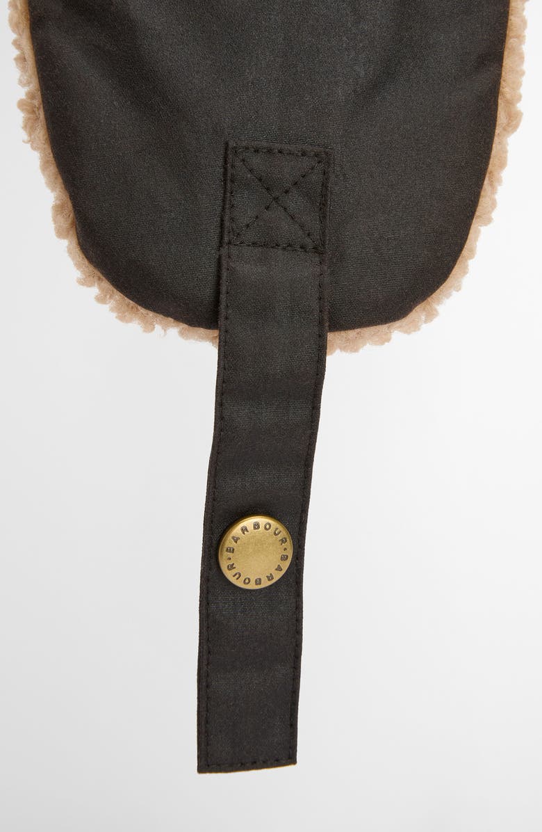 Barbour Morar Waxed Faux Shearling Trapper, Alternate, color, Rustic