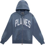 PAPER PLANES Arched Logo Zip Hoodie