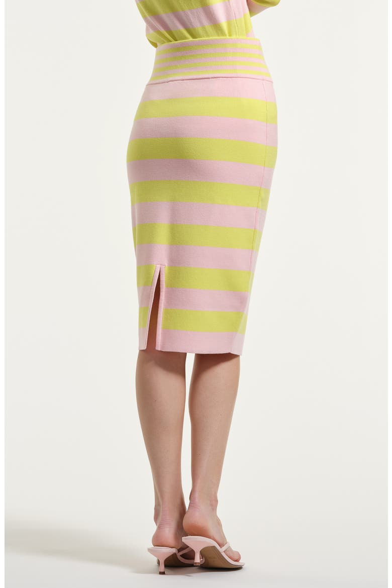 Mixed Stripe Knit Skirt, Alternate, color, PINK MULTI