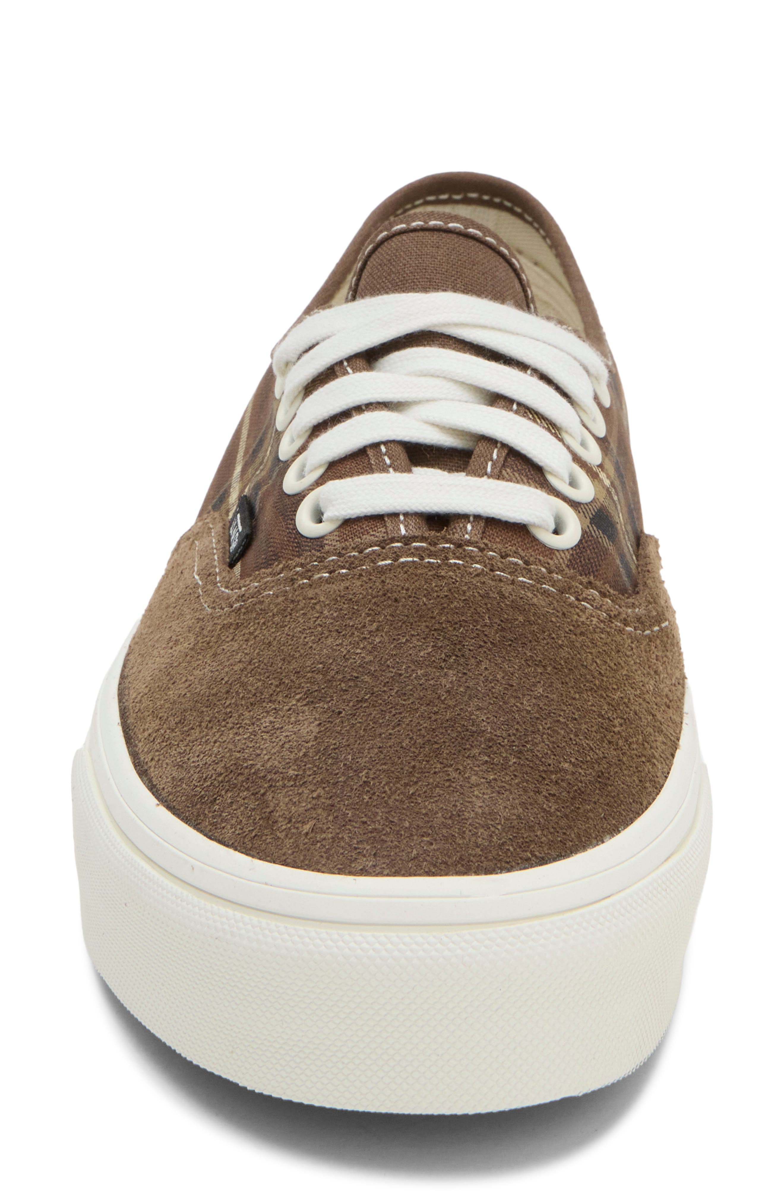 Authentic Sneaker, Alternate, color, PLAID VINTAGE COCOA