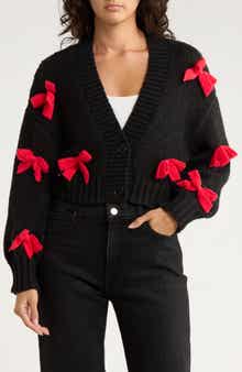 Roffe Accessories Bow Cardigan