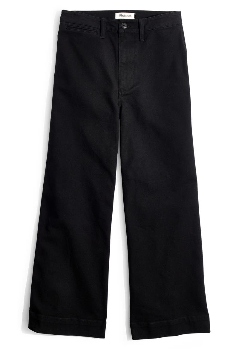 Emmett High Waist Crop Wide Leg Pants, Alternate, color, CLASSIC BLACK