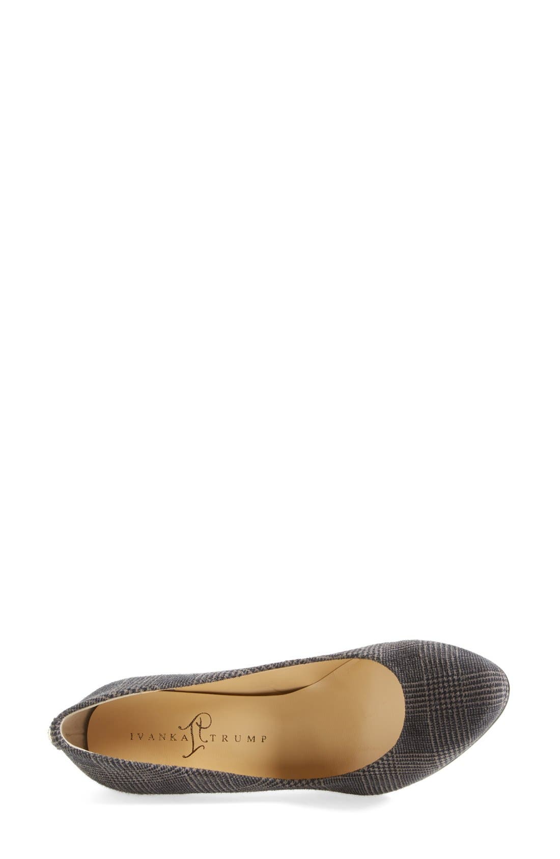 'Sophia' Pump (Nordstrom Exclusive), Alternate, color, GREY PLAID SUEDE