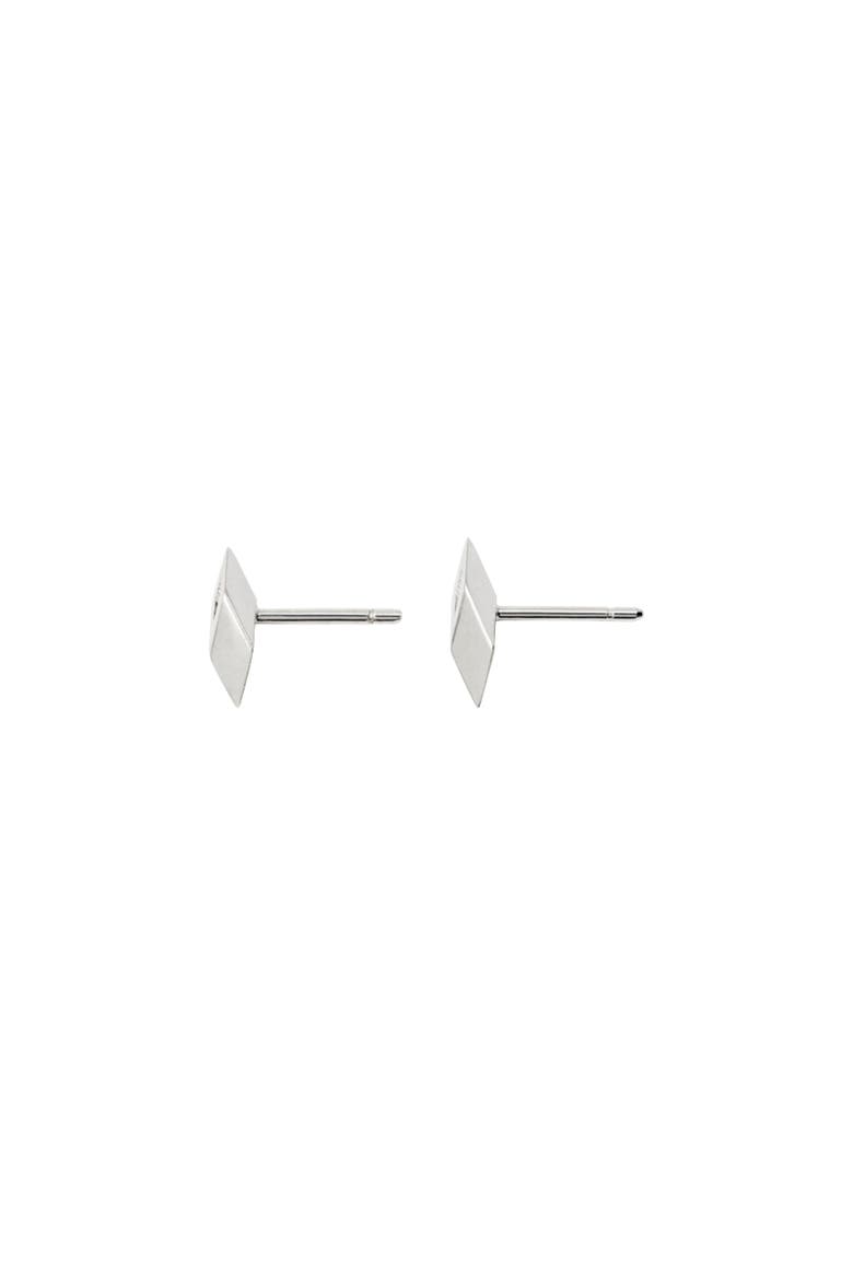 Hollow Stud Earrings, Alternate, color, Silver