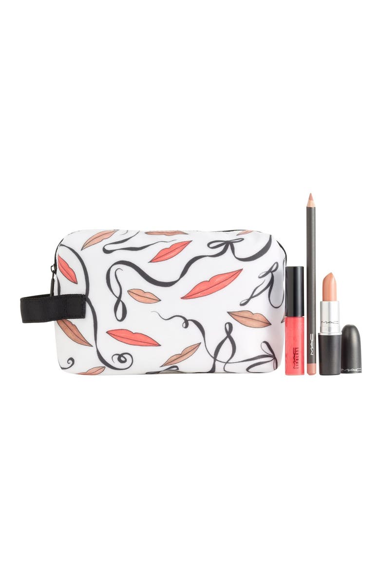 M·A·C 'Illustrated' Lip Bag (Nordstrom Exclusive), Alternate, color, PERFECT NUDE