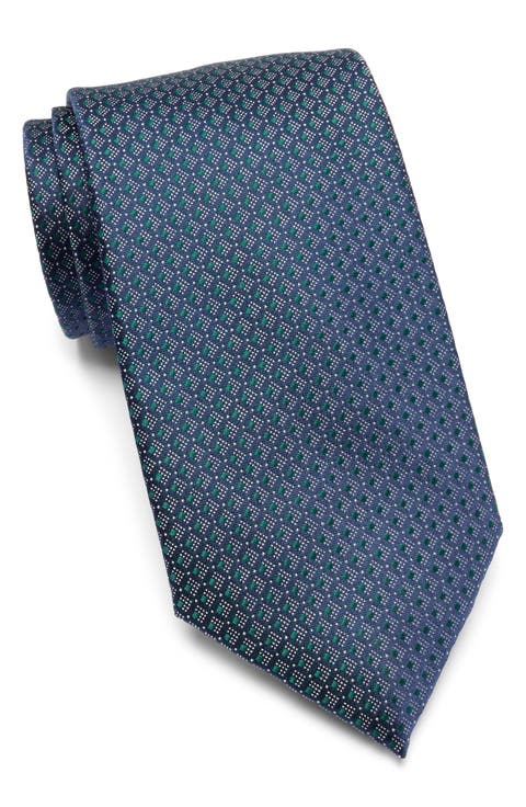 Mercer Grid Cotton Tie