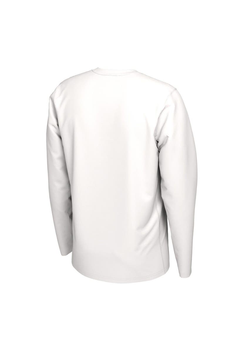 Nike Men's Nike White West Virginia Mountaineers 2021 Postseason Basketball JUST US Bench Legend Long Sleeve T-Shirt, Alternate, color,