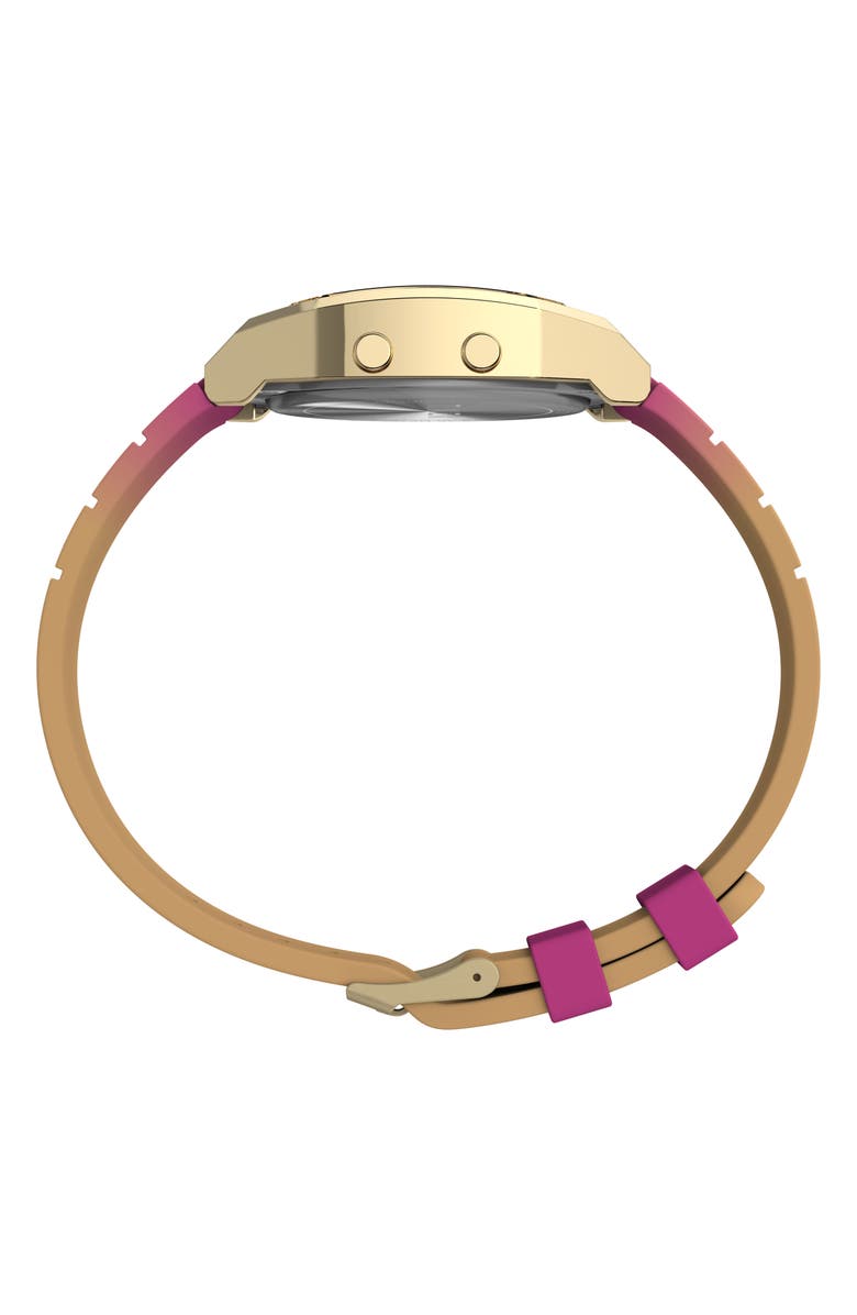 Timex<sup>®</sup> T80 Digital Chronograph Resin Strap Watch, 36.5mm, Alternate, color,