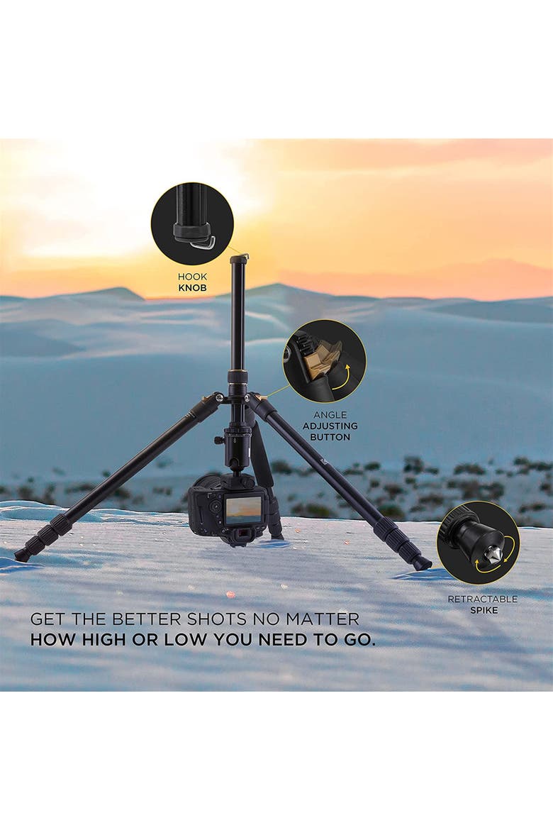PhotoGear 63-inch Camera Tripod & Monopod, Alternate, color, Black
