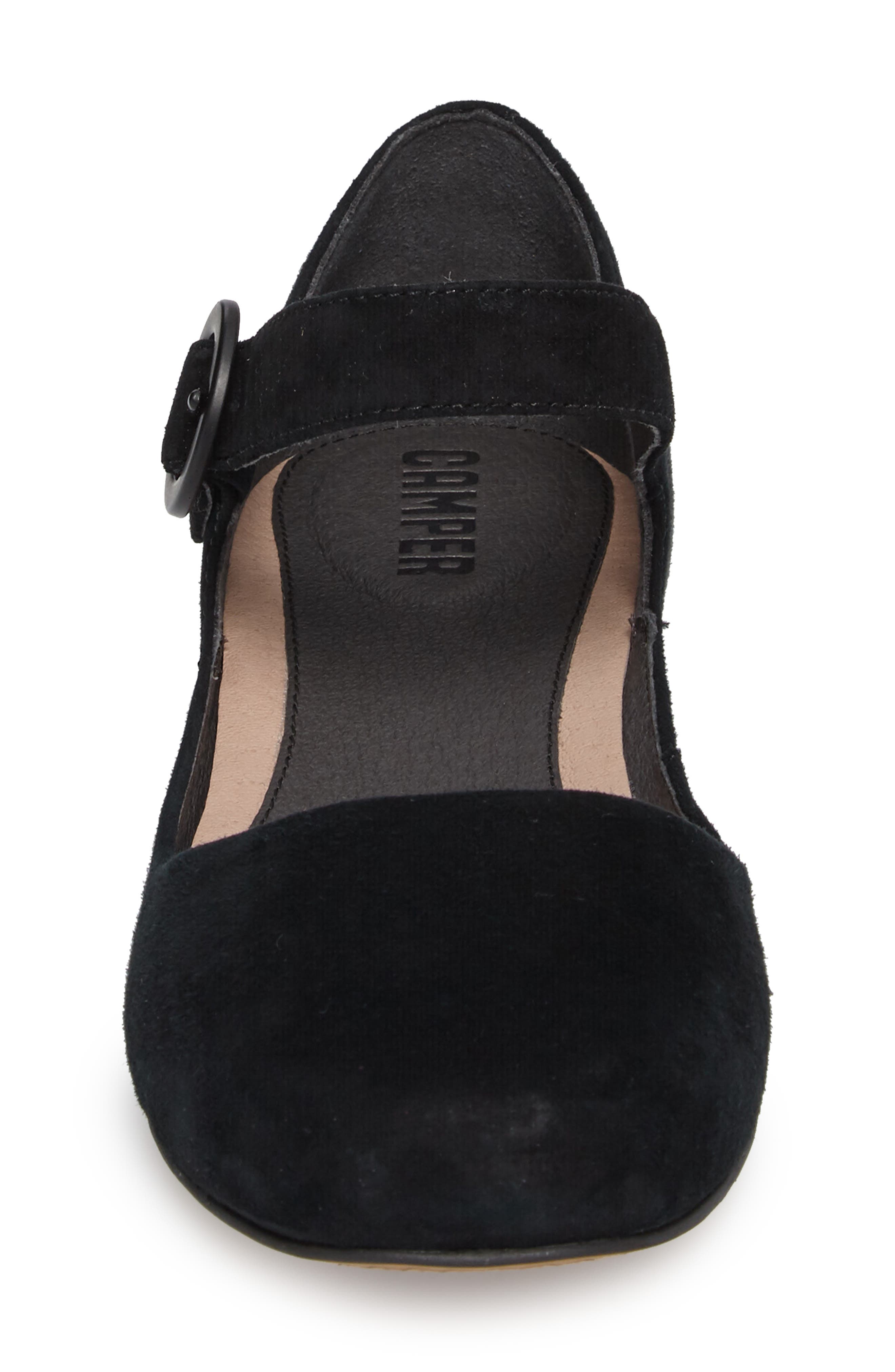 Serena Mary Jane Flat, Alternate, color, BLACK LEATHER