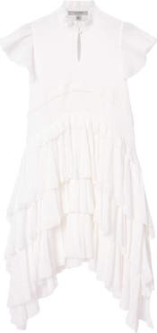 AllSaints Cavalry Layered Ruffle High-Low Dress