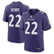 Nike Men's Nike Derrick Henry Purple Baltimore Ravens Team Game Jersey