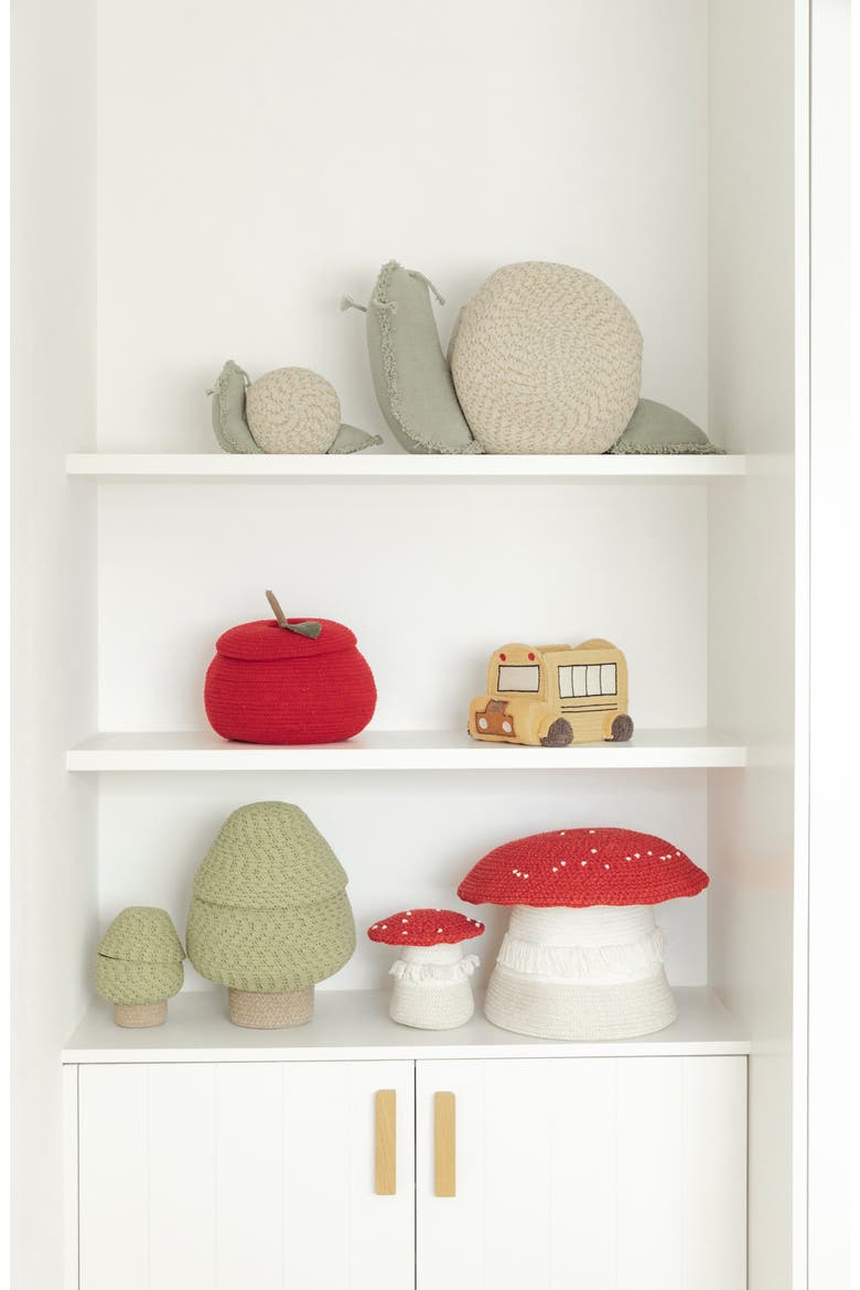 Big Mushroom Basket, Alternate, color, IVORY