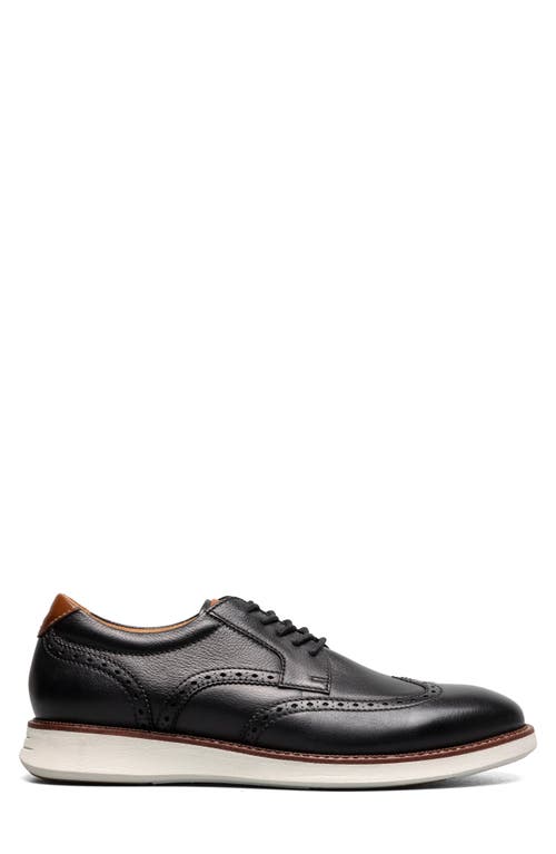 Florsheim Launch Wingtip Derby In Black Multi